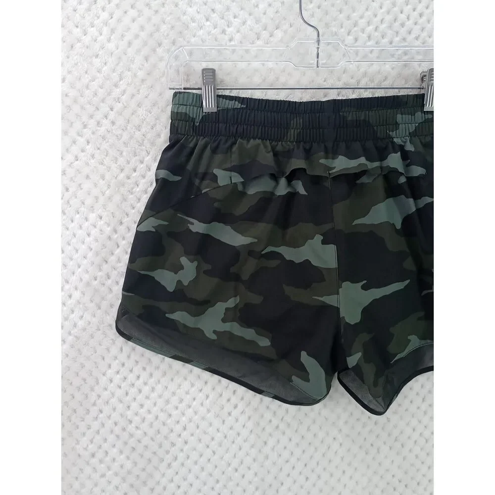 Athleta Printed Mesh Racer Run Shorts Women's Small 4